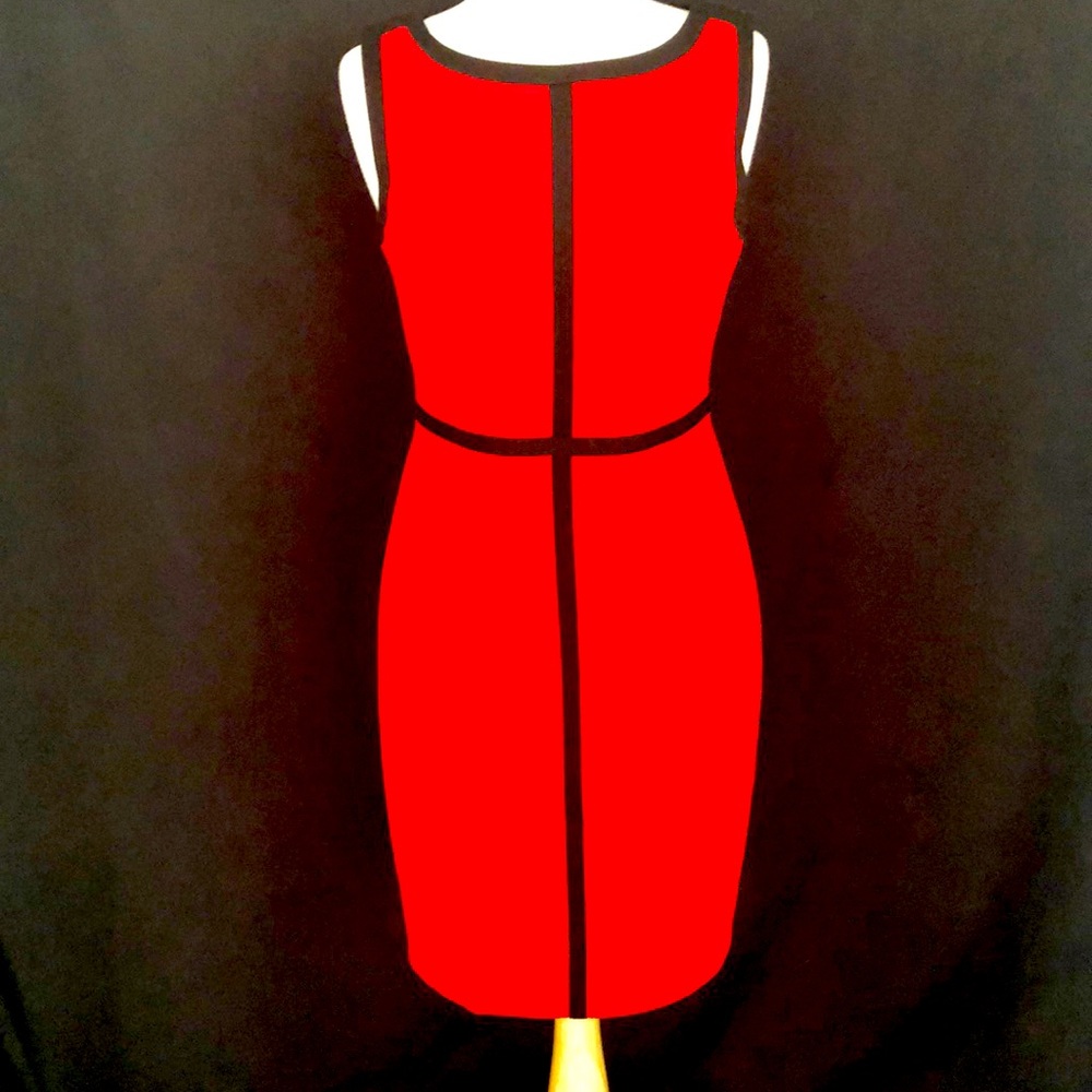 Gorgeous Calvin Klein Red/Black Dress